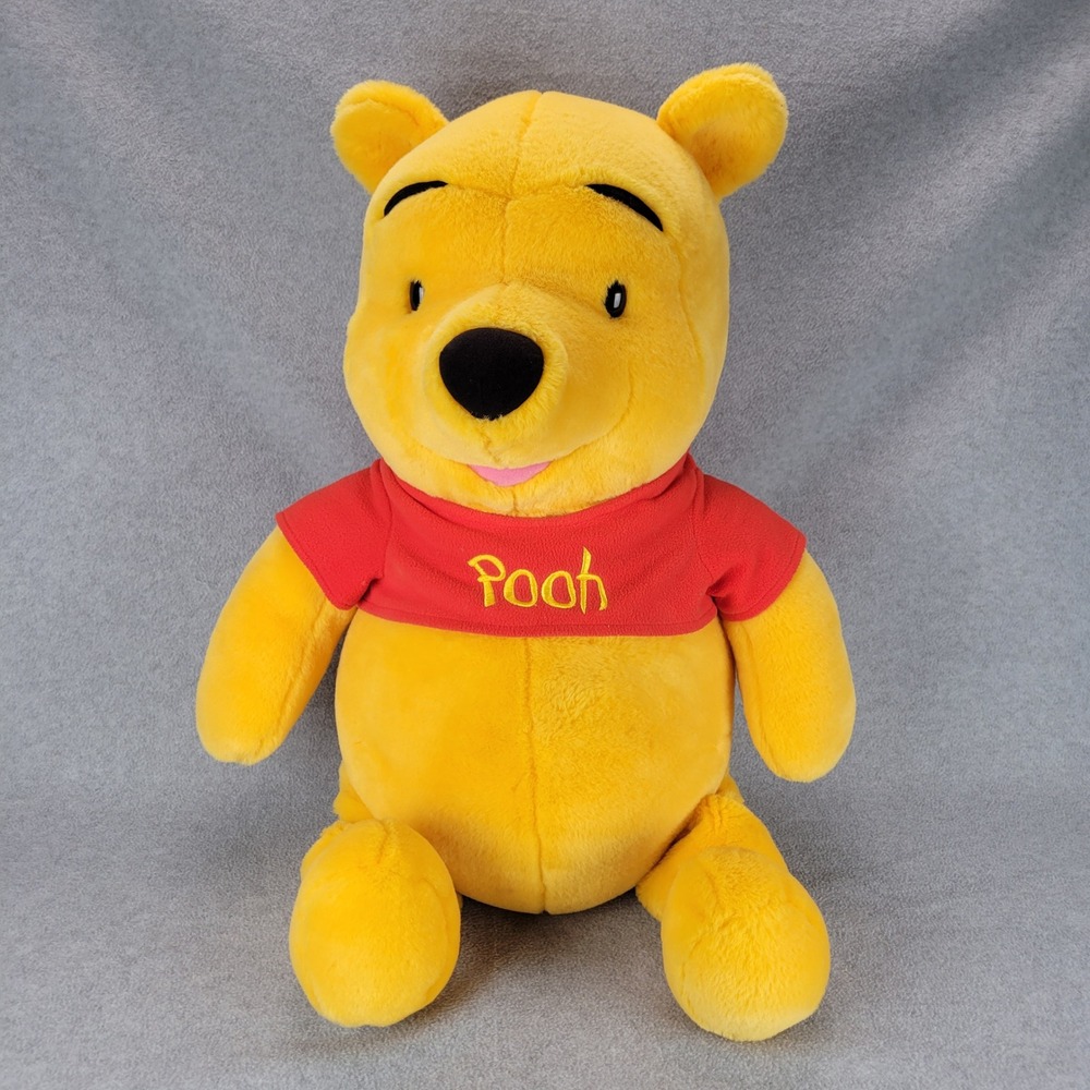 Fisher Price Disney Winnie the Pooh Talking Plush Yellow Red 19 Inch‎ 89821 2002